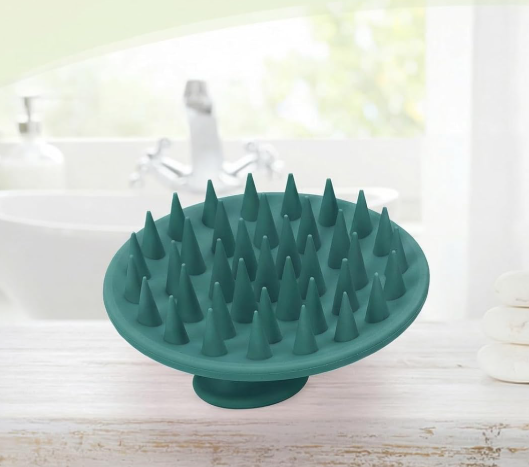 Silicone Scalp Massage Brush, For Wet Or Dry Use And Exfoliation - Image 2