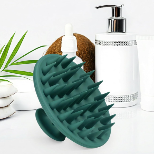 Silicone Scalp Massage Brush, For Wet Or Dry Use And Exfoliation