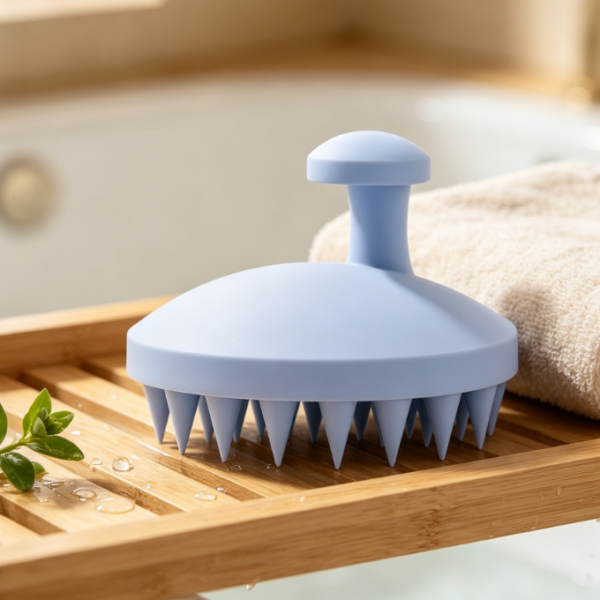 Silicone Scalp Exfoliating Brush, For Wet Or Dry Use