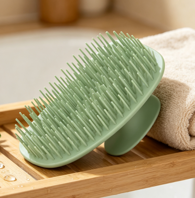 Scalp Cleansing And Massage Brush, For Wet Or Dry Use - Image 2