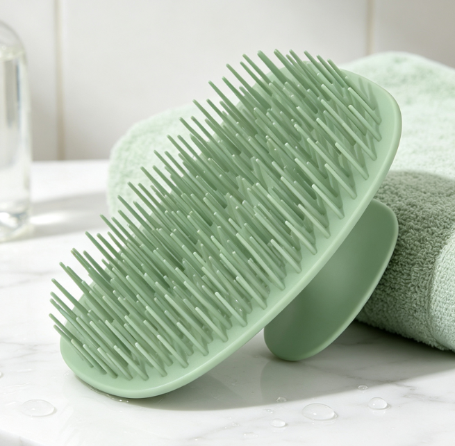 Scalp Cleansing And Massage Brush, For Wet Or Dry Use