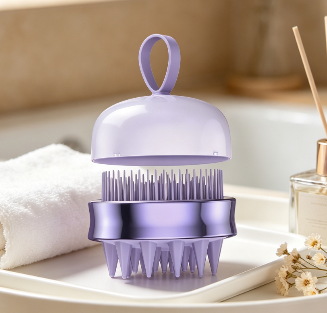 2-In-1 Scalp Massage Brush For Shampooing And Cleansing - Image 2
