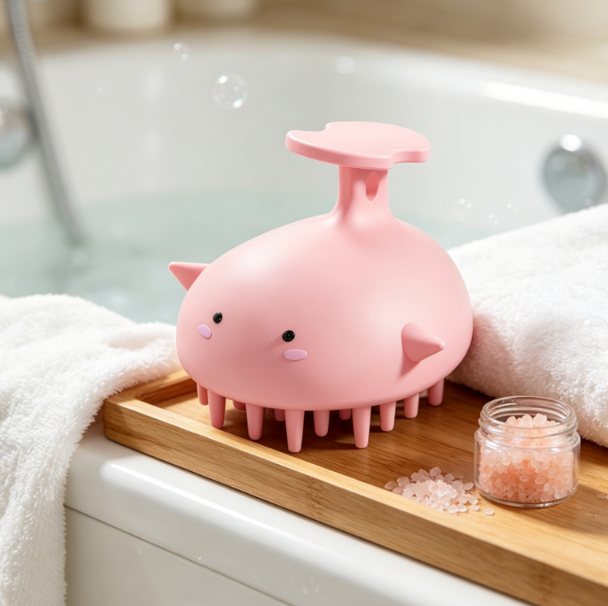 One-Piece Scalp Cleansing Brush With Seamless Design - Image 2