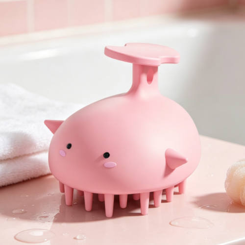 One-Piece Scalp Cleansing Brush With Seamless Design