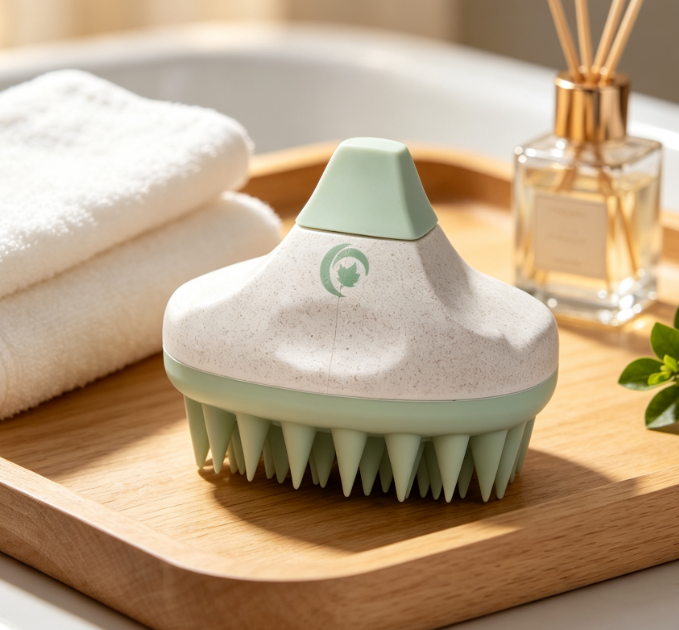 Wheat Straw Scalp Massage Brush - Image 2