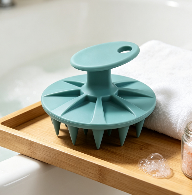 Portable Scalp Massage Brush, A Shampooing Aid - Image 2