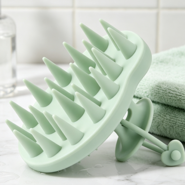 Large Silicone Shampoo Brush, Suitable For Thick, Curly Hair
