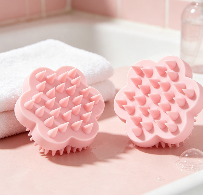 Silicone Scalp Cleansing Brush, Dual-Use For Bathing And Massage
