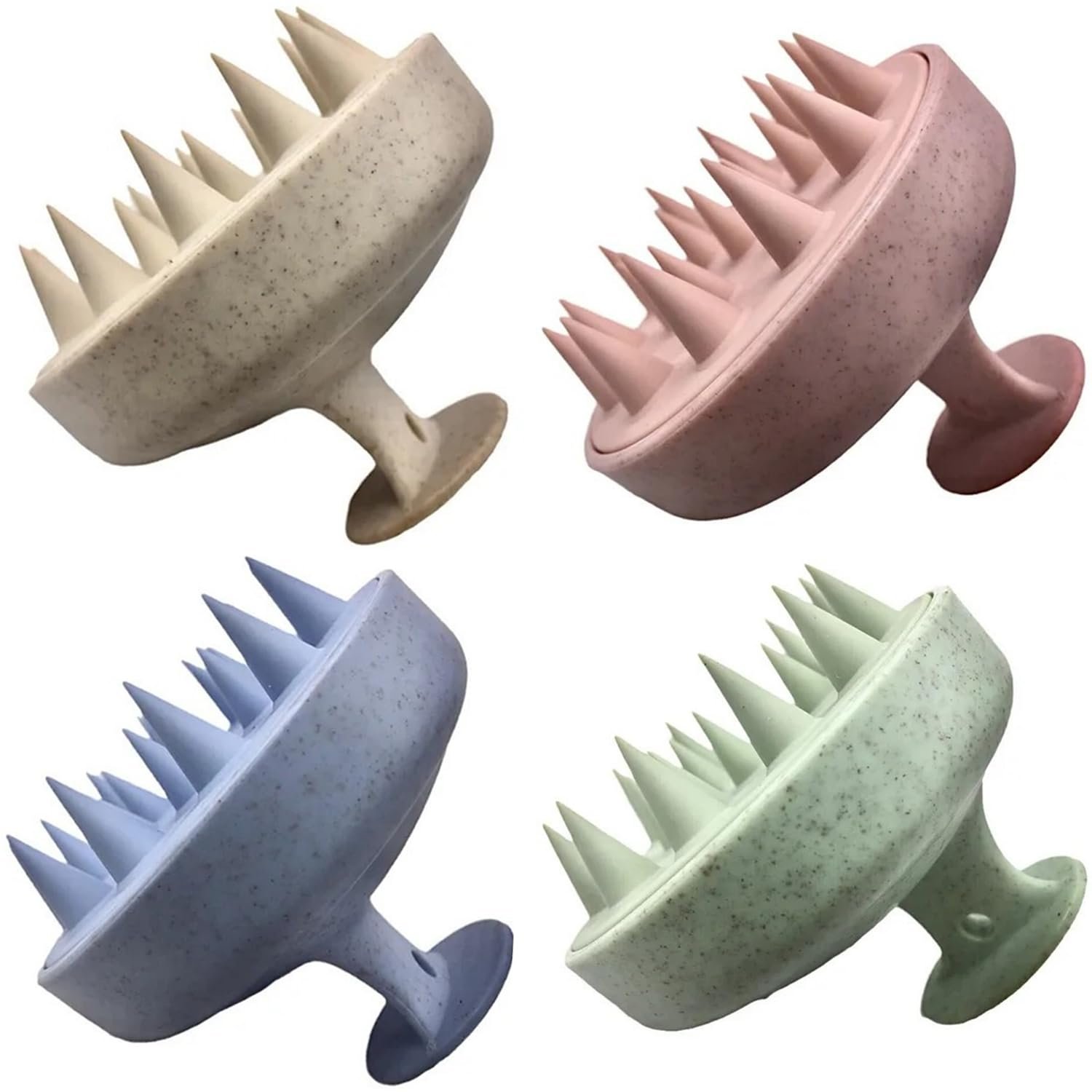 4-Piece Ultra-Soft Scalp Massage Brush Set