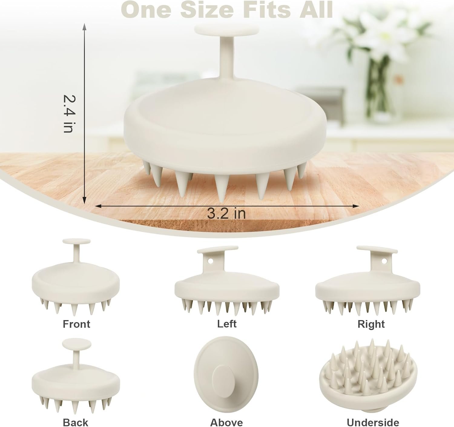 Silicone Scalp Exfoliating Shampoo Brush - Image 2