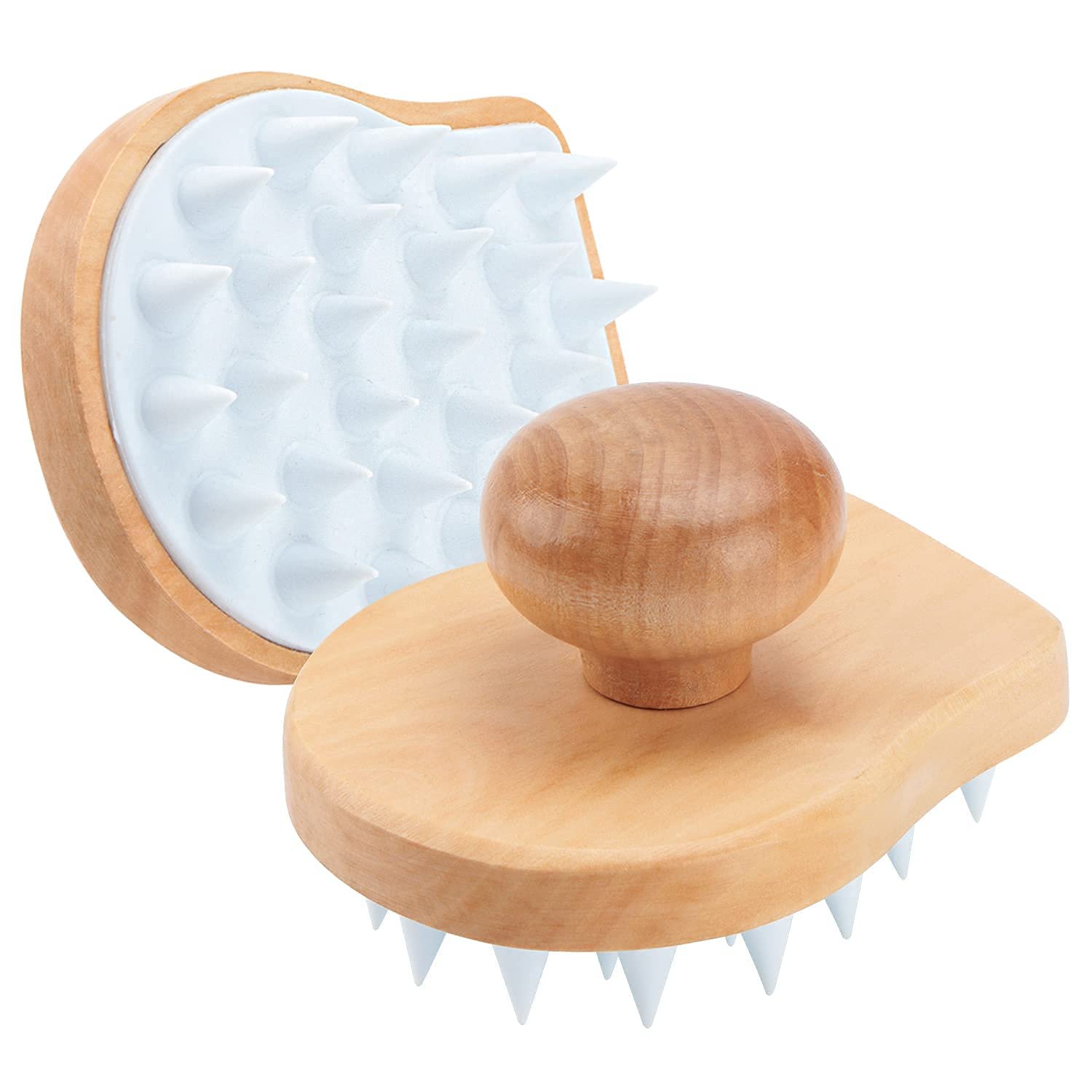 Wooden-Handle Scalp Massage Brush - Image 2