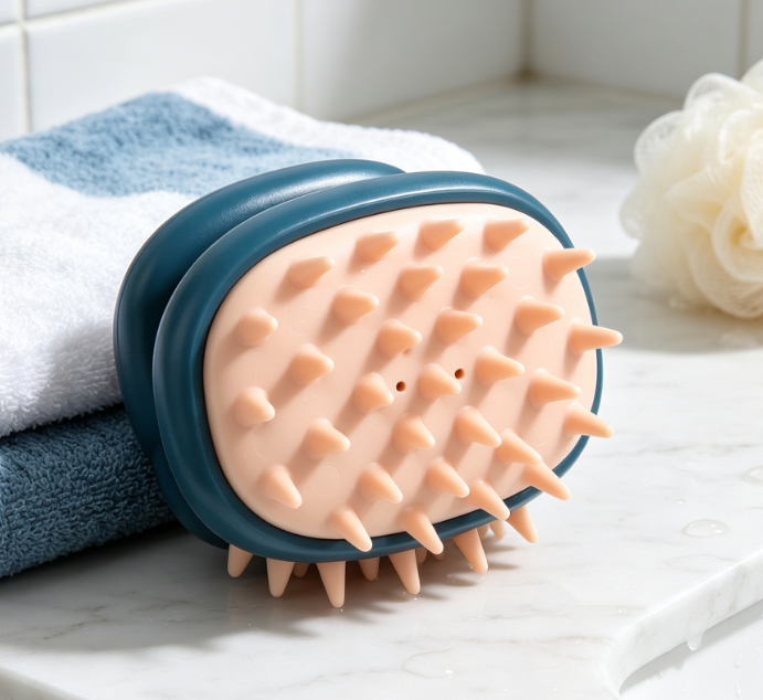 Silicone Scalp Exfoliating Brush, A Hair Care Essential