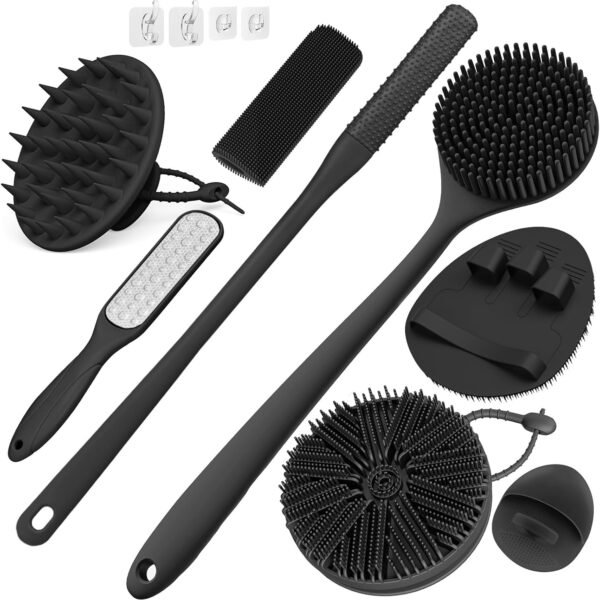 8-Piece Bath Cleansing Brush Set