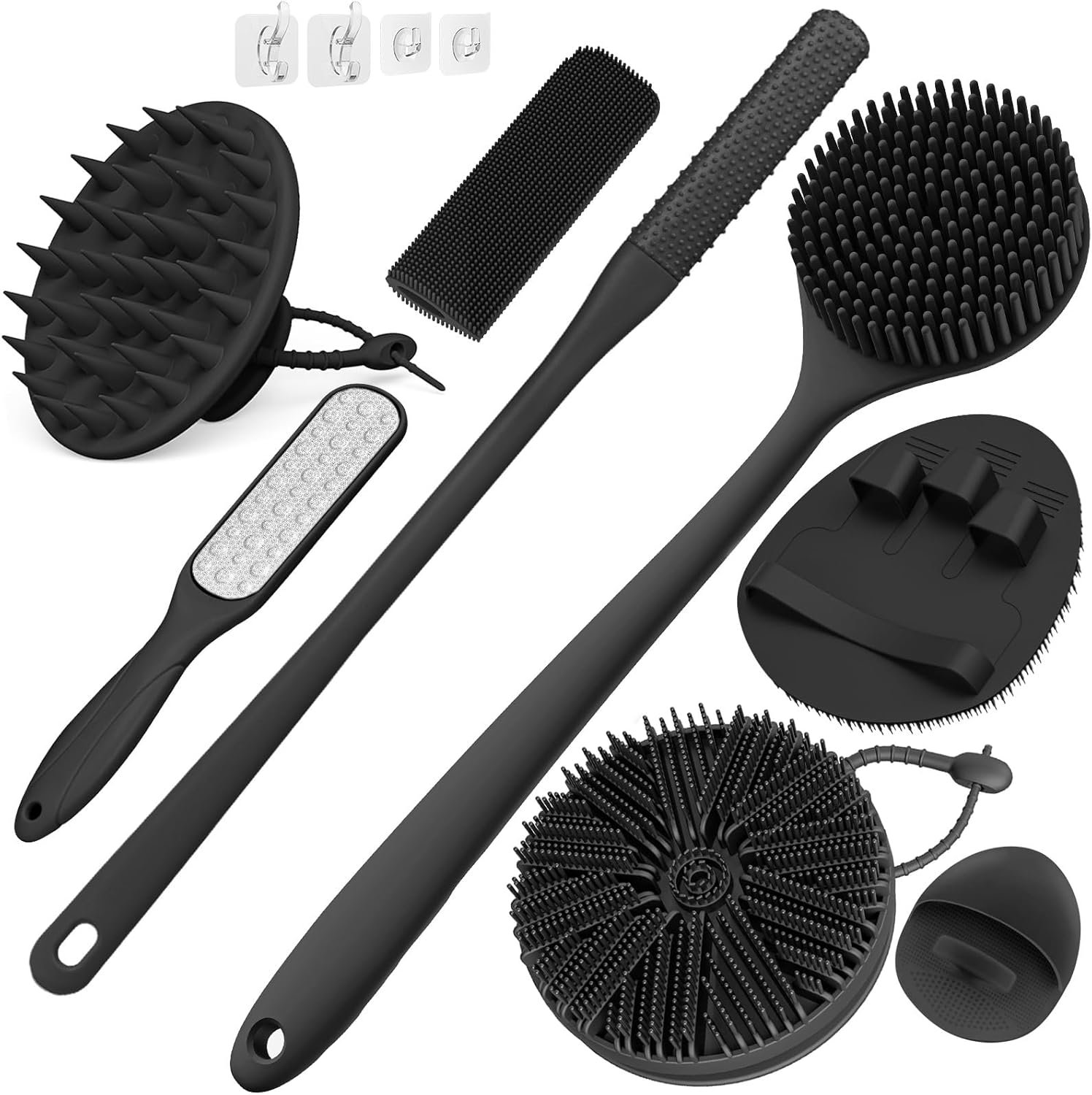 8-Piece Bath Cleansing Brush Set