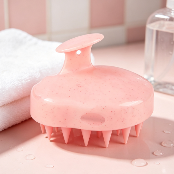Soft Silicone Shampoo Brush For Scalp Exfoliation