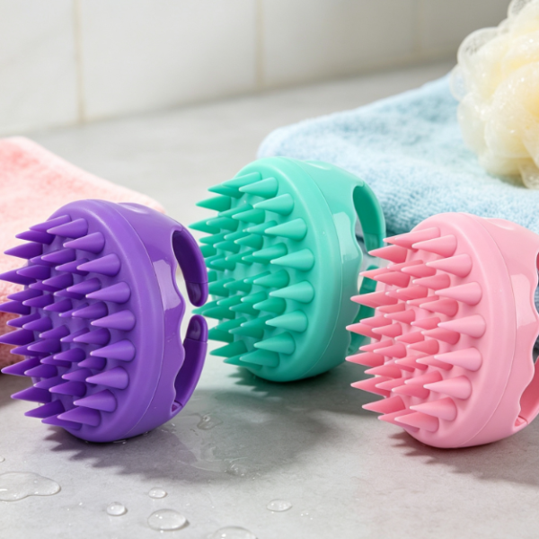 3-Piece Scalp Cleansing Brush Set, Designed For The Shower